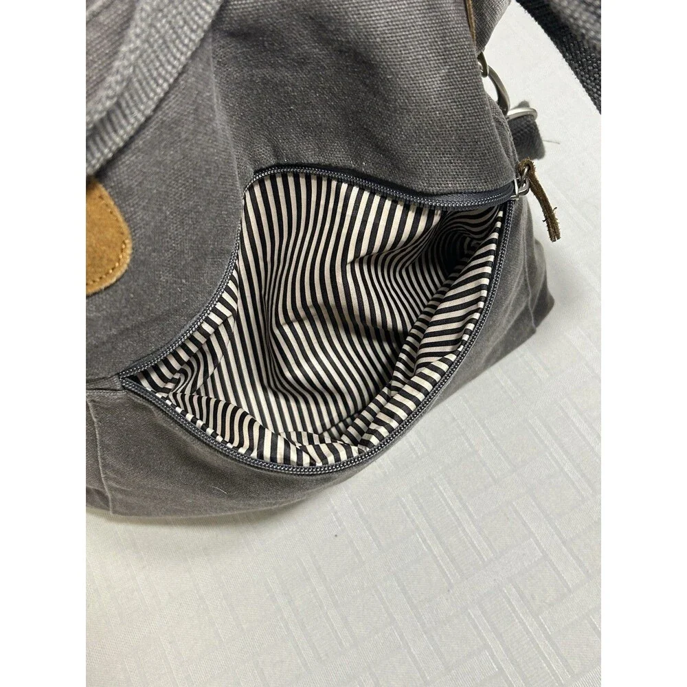 NEAR NU! Travelon Heritage Gray Large Tote Totebag Bag RFID Anti-Theft Crossbody